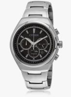CITIZEN Ca4021-51E-Sor Silver/Black Chronograph Watch