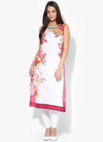 Rangmanch By Pantaloons White Printed Kurtas