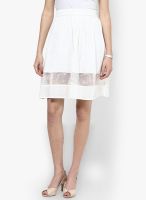 Vero Moda White Flared Skirt