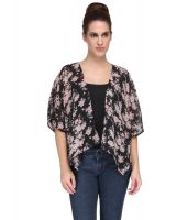 Kiosha Black Cotton Shrugs