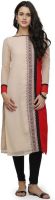 Ojjasvi Solid Women's Straight Kurta(Beige)