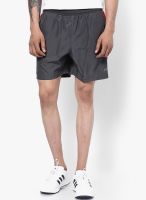 Proline Dark Grey Solid Shorts