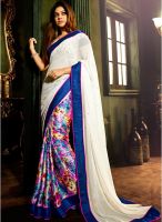 Vaishali White Printed Saree
