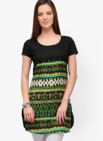 Yepme Black Printed Kurti