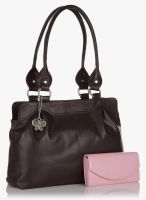 Butterflies Dark Brown Handbag