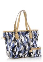 Cheri Blue Tote Handbag