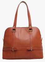 Faballey Brown Polyurethane (Pu) Handbag