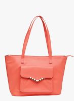 Faballey Pink Polyurethane (Pu) Handbag