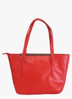 Faballey Red Polyurethane (Pu) Handbag