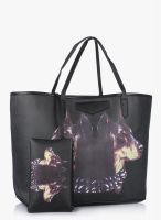 Harpa Black Canvas Handbag