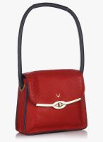 Hidesign De Lucchi 02 Red/Midnight Blue Leather Shoulder Bag