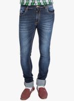 High Star Washed Blue Slim Fit Jeans