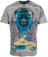 Huetrap Graphic Print Men's Round Neck Grey T-Shirt