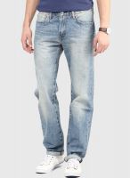 Levi's Blue Washed Regular Fit Jeans (504)