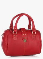 Stamp Red Leather Handbag