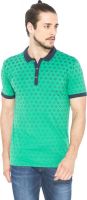 Status Quo Printed Men's Polo Neck Green T-Shirt Status Quo Printed Men's Polo Neck Green T-Shirt