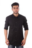 Studio Nexx Men's Printed Casual Black Shirt