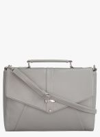 Toteteca Bag Works Grey Leather Messenger Bag