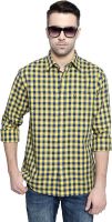 Allen Solly Men's Checkered Casual Yellow Shirt