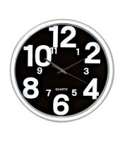 Basement Bazaar Splendid Black Wall Clock 12 Inches