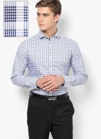 Code by Lifestyle Blue Formal Shirt