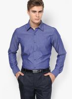 Code by Lifestyle Navy Blue Formal Shirt
