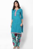 Divina Blue Printed Kurta