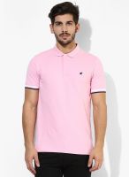 Giordano Pink Solid Polo T-Shirt