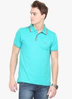 HW Green Solid Polo T-Shirt