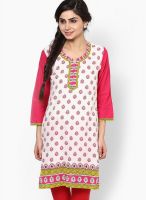 Jaipur Kurti White Printed Kurtis