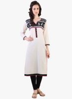 Libas Cream Printed Kurta