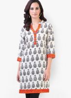 Libas Cream Printed Kurtas