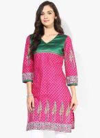 Riya Pink Printed Kurti