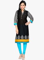 Salwar Studio Black Printed Kurtis