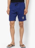 Sdl By Sweet Dreams Blue Solid Shorts