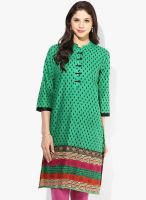 Shree Green Printed Kurtis