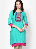 Span Cotton Green Kurti