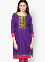 Span Cotton Magenta Kurti