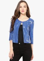 The Vanca Blue Embellished Shrug