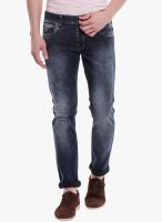 Vintage Blue Low Rise Slim Fit Jeans