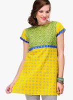 Yepme Yellow Printed Kurtis