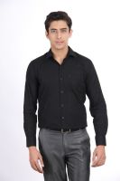 Arihant Men's Solid Formal Black Shirt