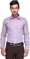 Ausy Men's Solid Formal Purple Shirt