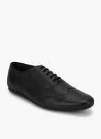 Carlton London Black Brogue Lifestyle Shoes