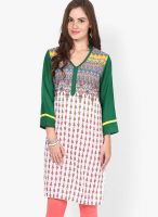 Dhwani White Printed Kurtis