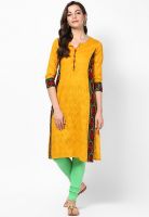 Divina Yellow Printed Kurtis