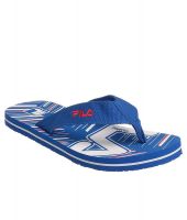 Fila Blue and White Slippers