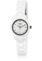 Fossil Ce1072-Run Out Model White/White Analog Watch