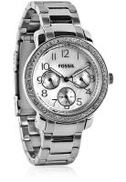 Fossil ES2967 Silver/White Analog Watch