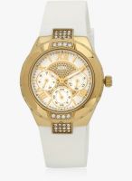 Guess W0327l1 White Analog Watch